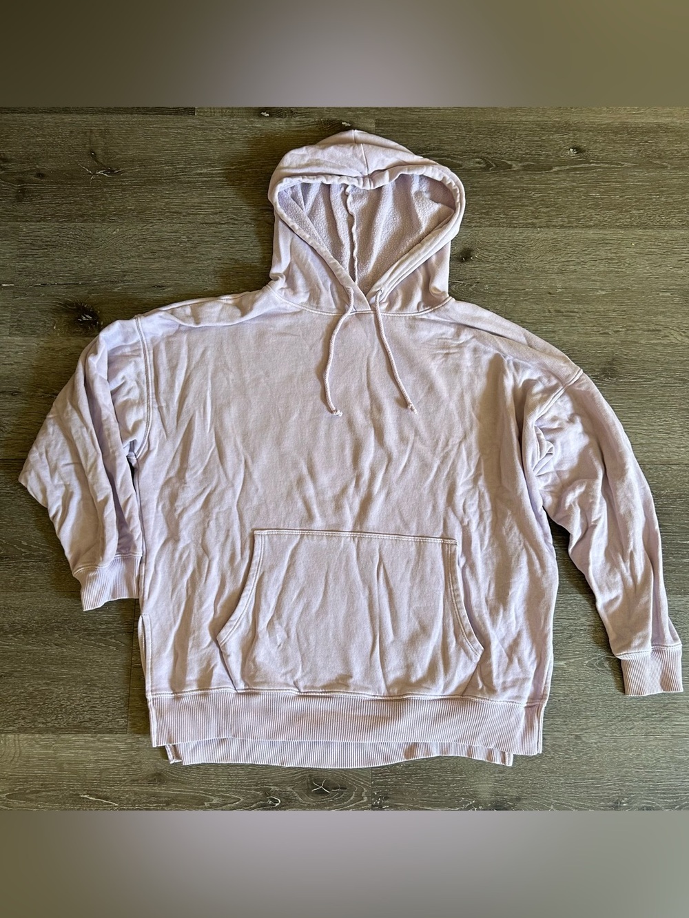 Small Jegging Fit American Eagle Light Purple Oversized Hooded Sweatshirt